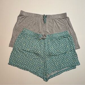 Jane and Bleecker Sleep Shorts Set – Small – Blue & Gray – NWOT